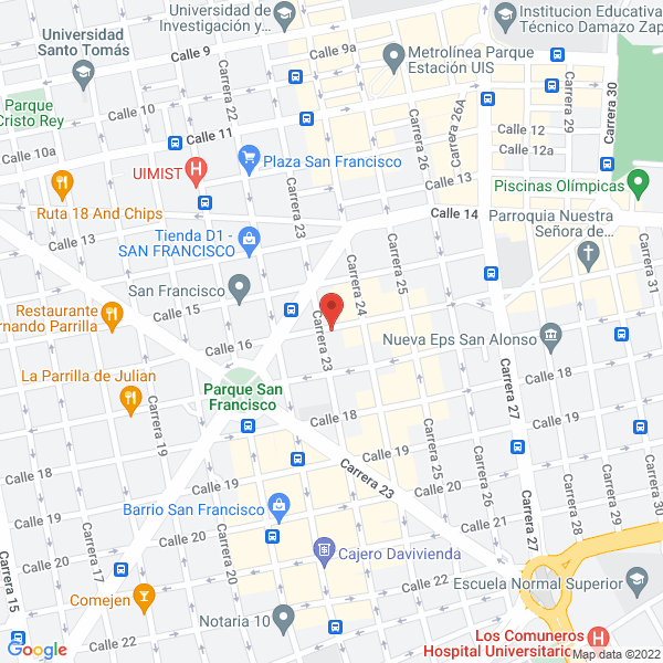 Map of Infantiles Colombia Infacol