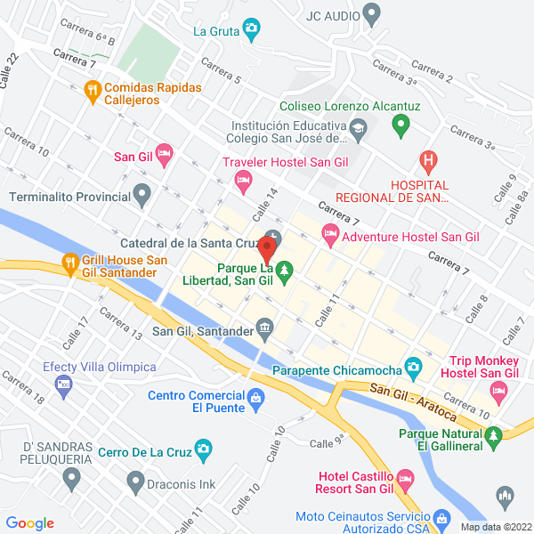 Map of Inmobiliaria Santa Cruz