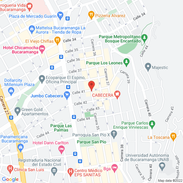 Map of Inmobiliaria Cecilia De Diaz Ltda.