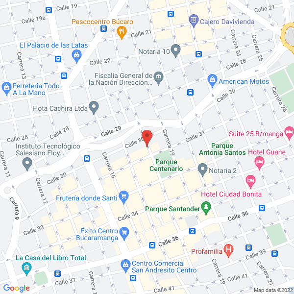 Map of Hotel Carolina