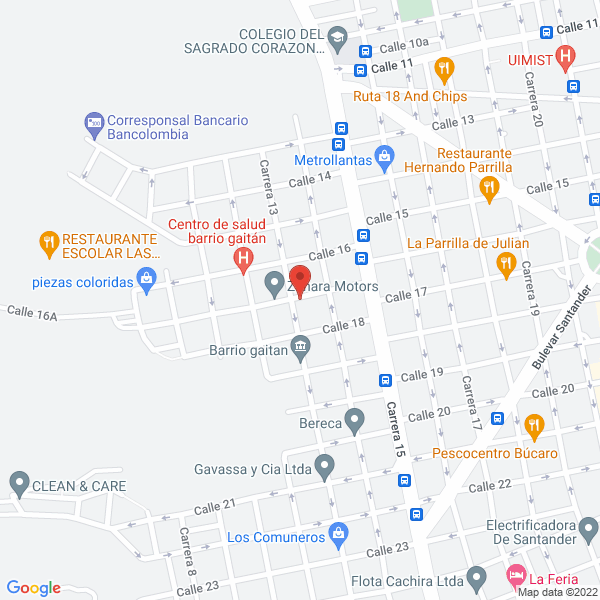 Map of Acarreos Mudanzas Peña