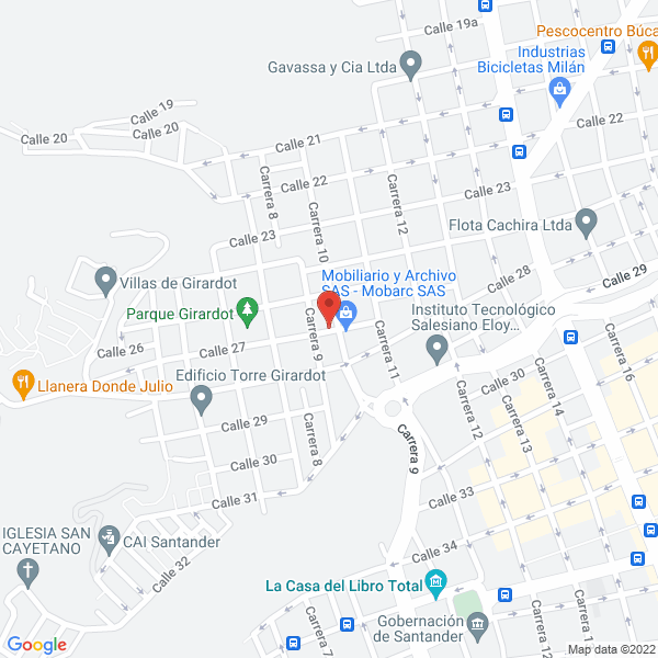 Map of Aladín Disfraces