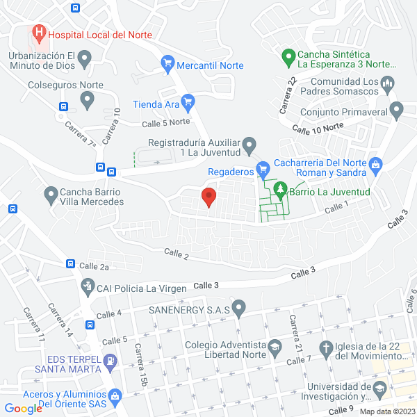 Map of Hermes González Y Sus Tremendos Vallenatos