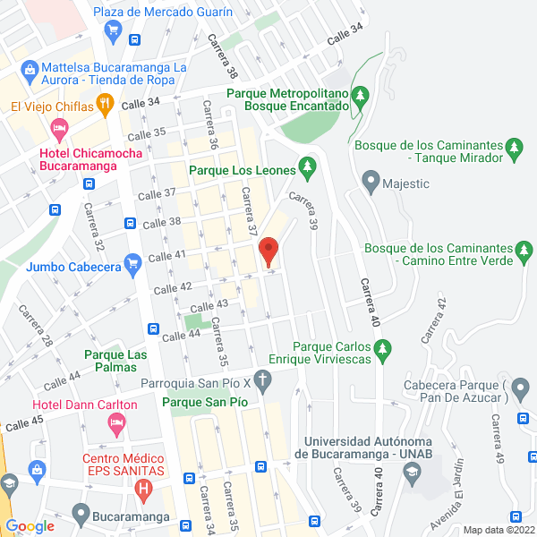 Map of Alianza Francesa Manizales