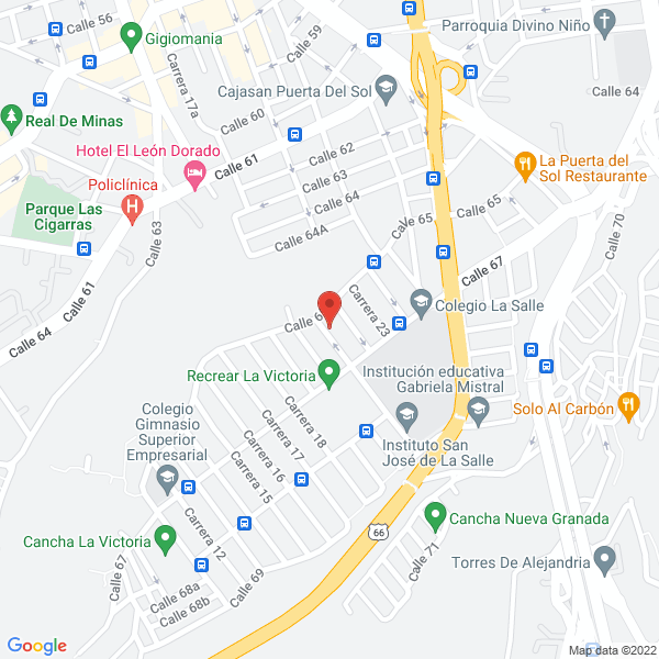 Map of Alegría Producciones Gasparín