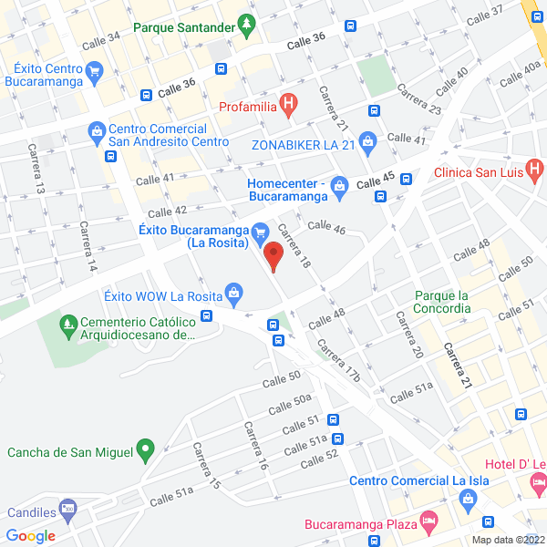Map of Almacen Metro Electricos S.A