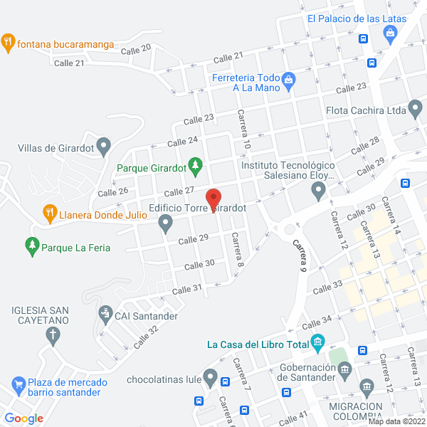 Map of Alquileres Casa Molina