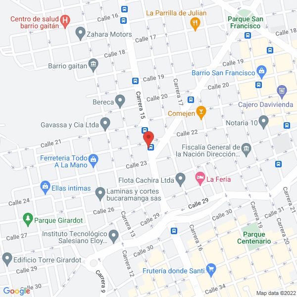 Map of Autopuntas Y Suspensiones