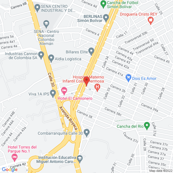 Map of Asadero Y Restaurante La Braza