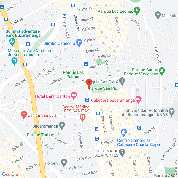 Map of Almuerzos Y Cafeterías Pastas Y Salsas