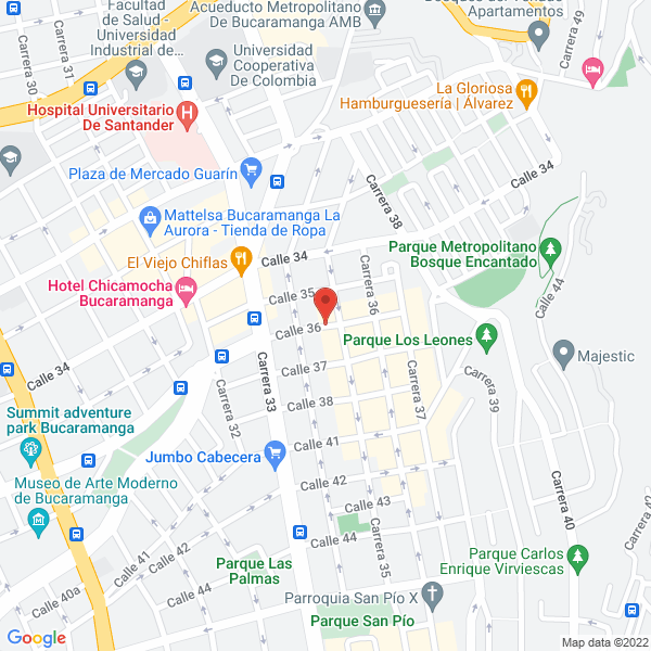 Map of Aqua Spa Center