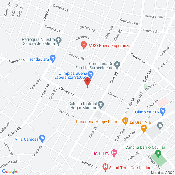 Map of Atenas Seguridad Elite