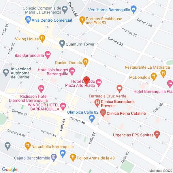 Map of Arte Dental Caribe