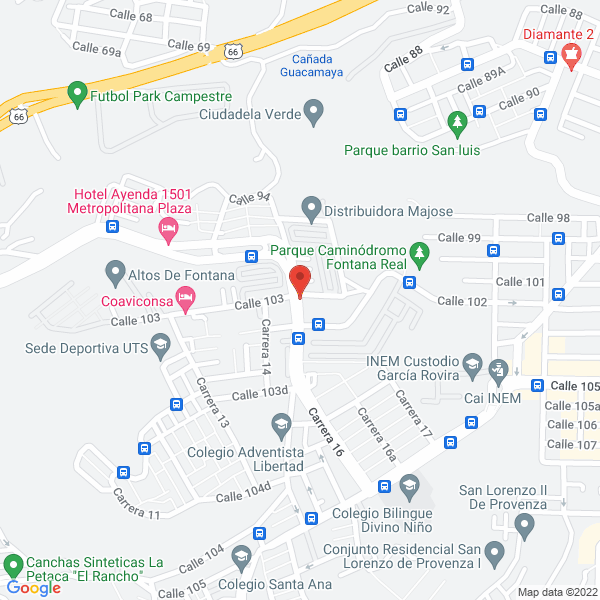 Map of Asadero Don Pollote