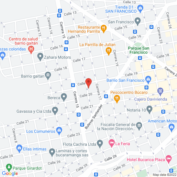 Map of Asadero La Chicara Bucarica