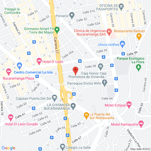 Map of Centro Clínico Bagu