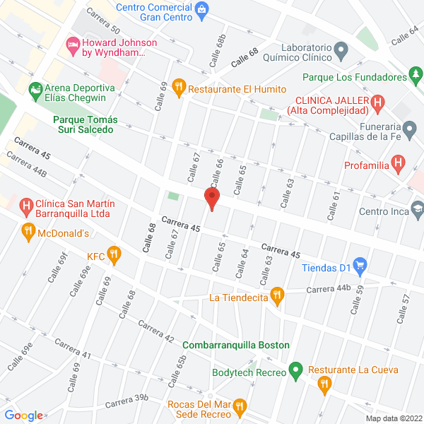 Map of Botero Arango Wilson