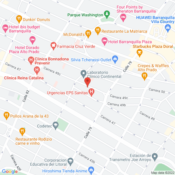 Map of Harry Ariza Y Asociados