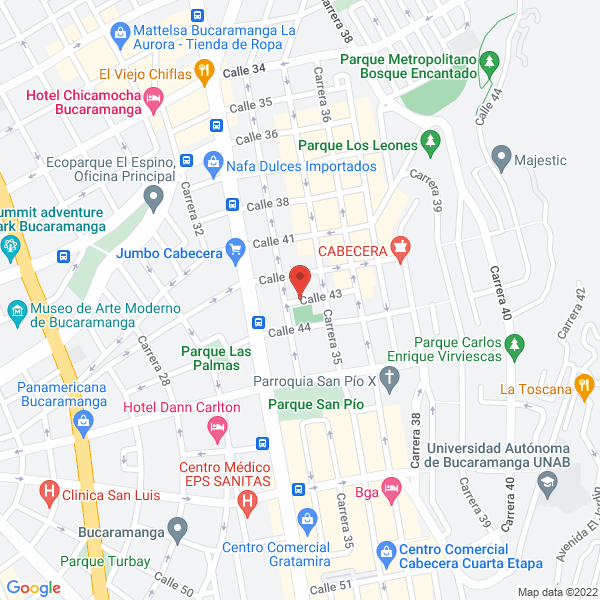 Map of Clínica Odontológica Vía Oral