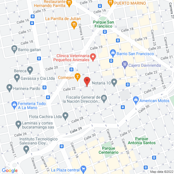 Map of C.I. Grupo Franco Paredes Ltda.