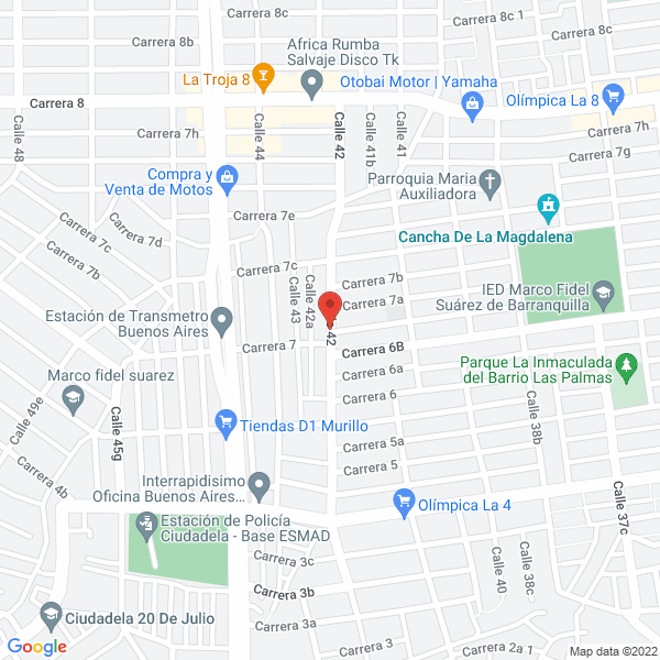 Map of Banquetes La 42