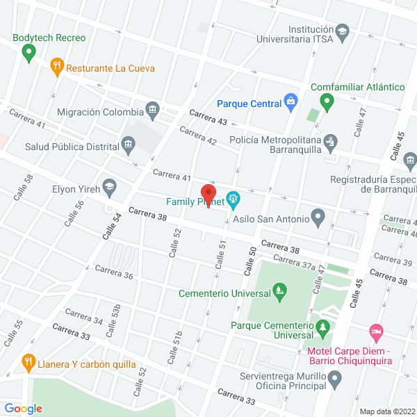 Map of Banquetes Marlloly