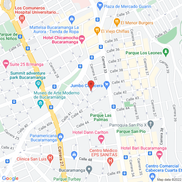 Map of Medplús Medicina Prepagada S.A.