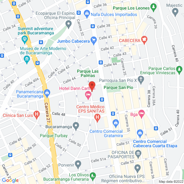 Map of Boston Medical Group De Colombia
