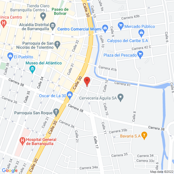 Map of Car Wash Vía 40