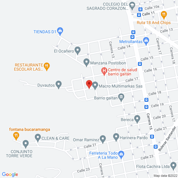 Map of Calzado Luiyan
