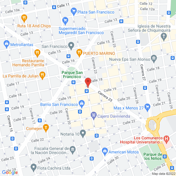 Map of Calzado Mega Pie