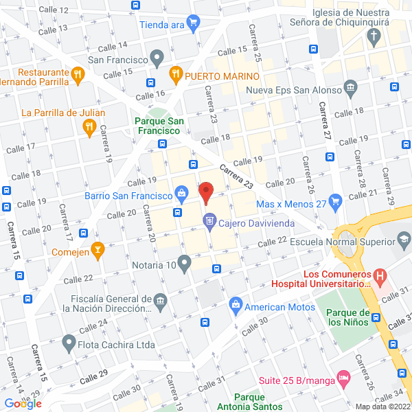Map of Zancos Zapatos