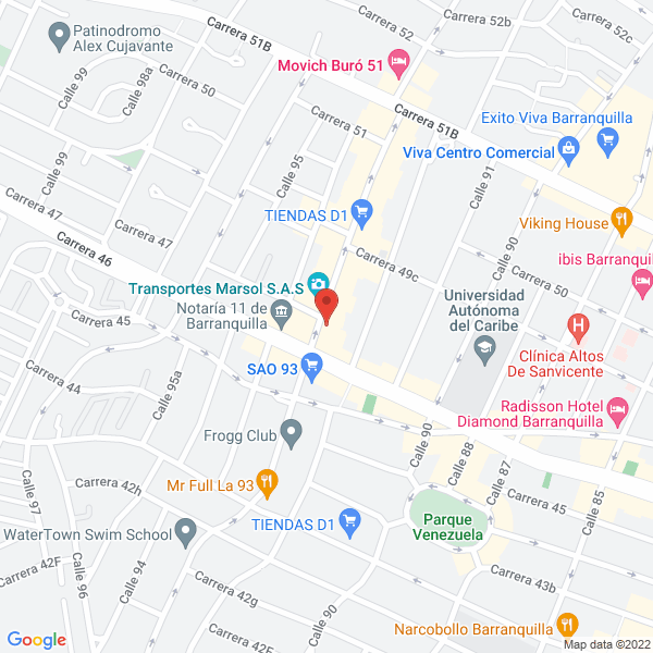 Map of Casa De Modas Evelyn Daza