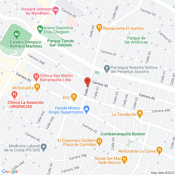 Map of Casa Geriátrica Fundación Nuestra Sra Del Carmen