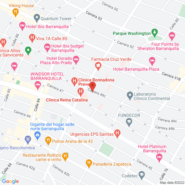 Map of Cardiocenter Barranquilla Ltda.