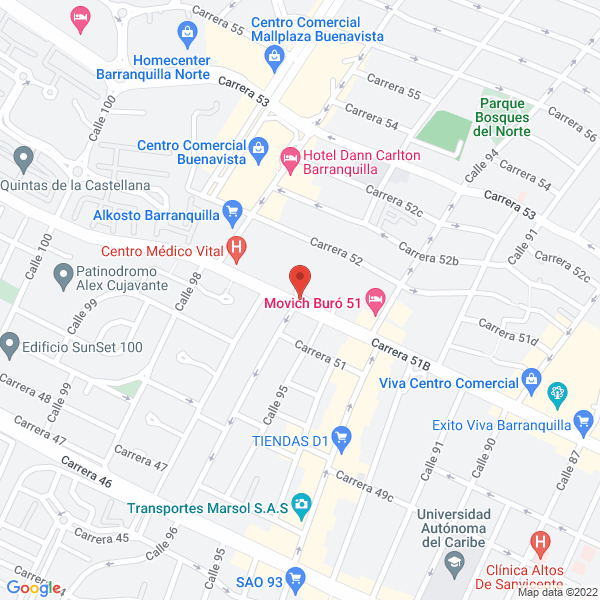 Map of Centro Odontólogico Eliana Zequeira