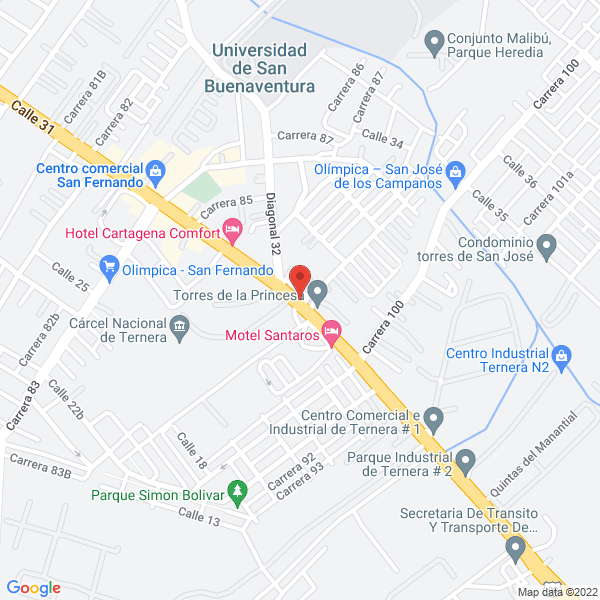 Map of Cibex Colombia
