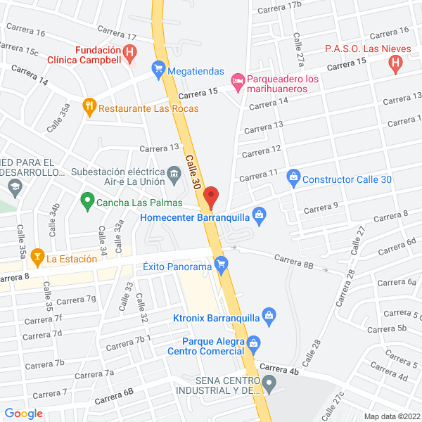 Map of Cataluña Transporte De Carga S.A.