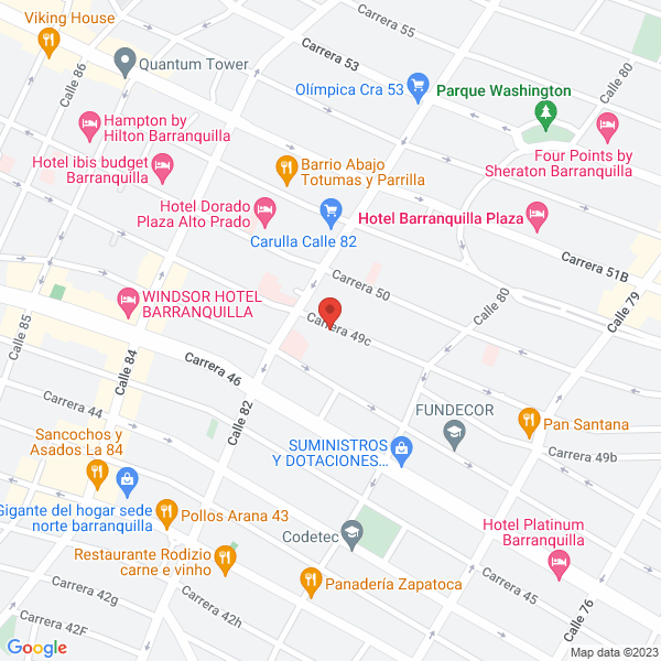 Map of Centro De Vacunas Medical Care Ltda.