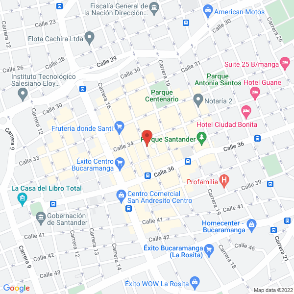 Map of Creaciones Andrés