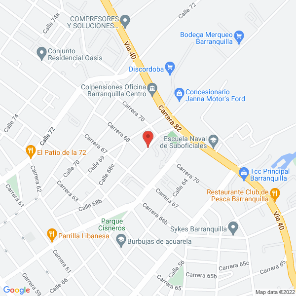 Map of Comercializa Ltda.