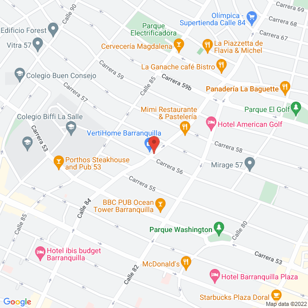 Map of Comidas Rápidas One Way