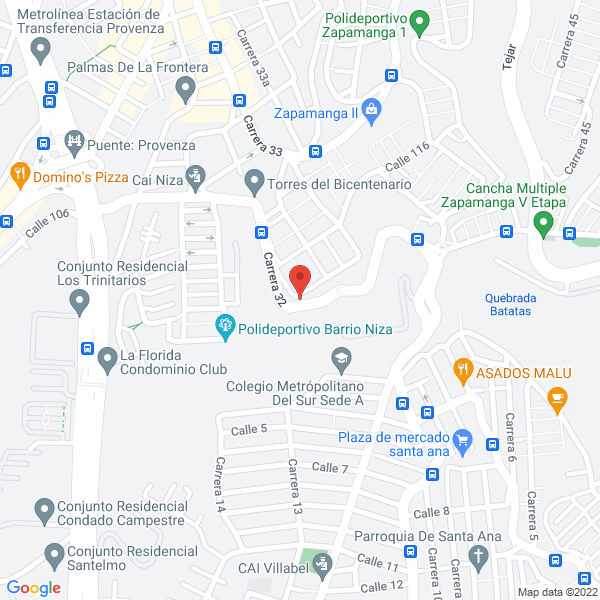 Map of Comidas Rapidas Tio Rico