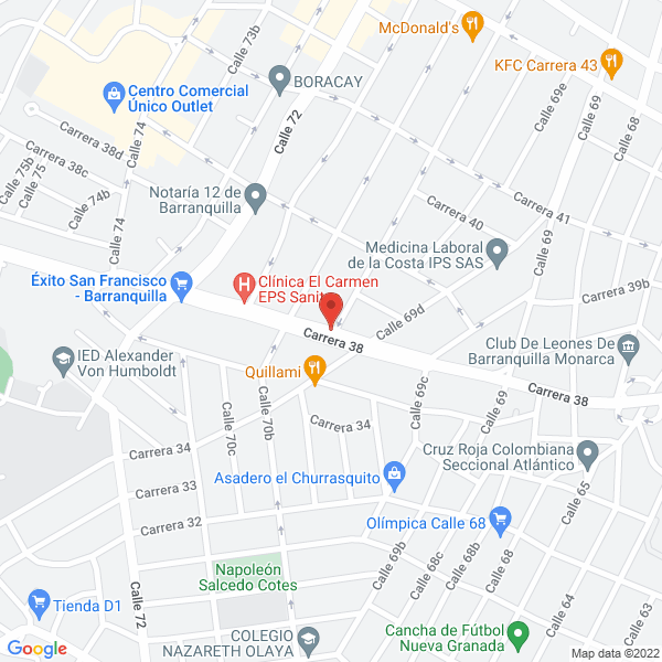 Map of Comidas Rápidas Toño