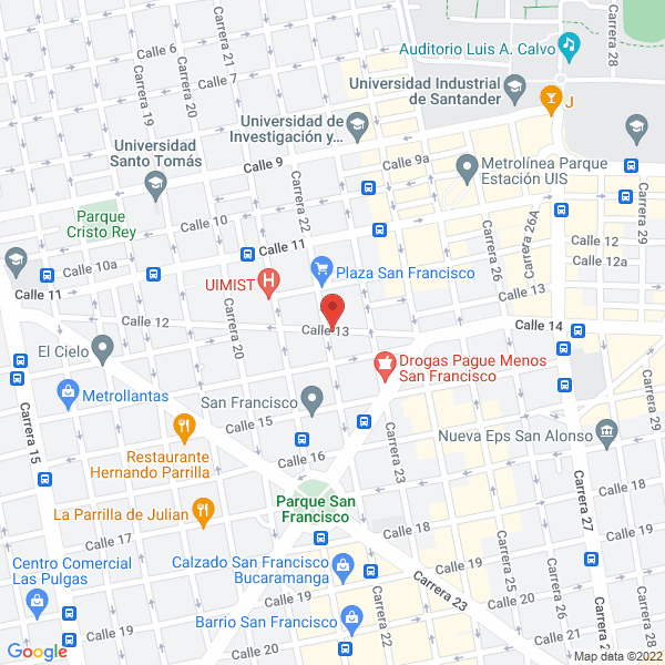 Map of Cristalería San Francisco