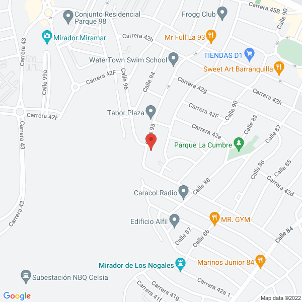 Map of Contreras G. Construcciones E.U.