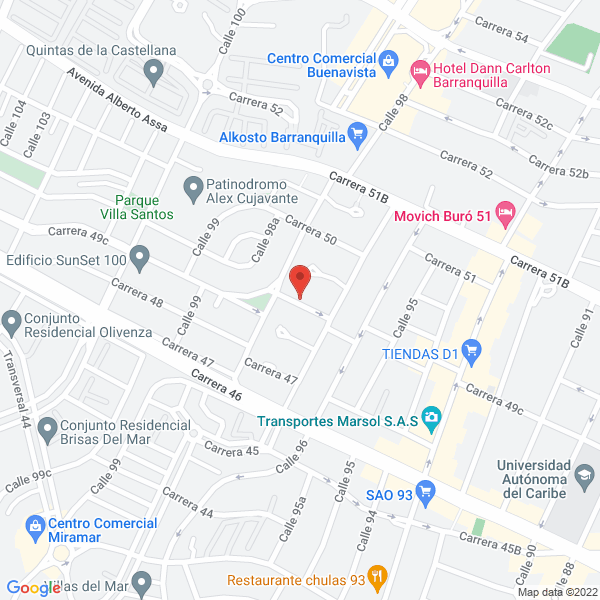 Map of Construcciones Fernández Hoyos S.A.S.