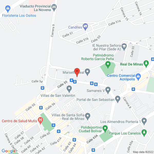 Map of Cootrasantandereanos Ltda
