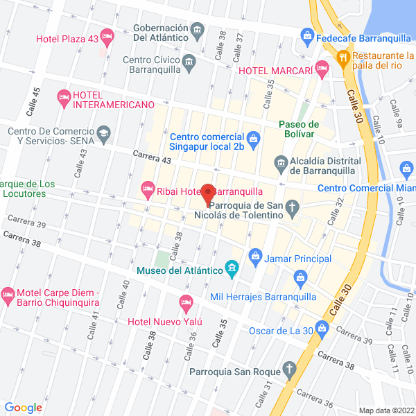 Map of Comercializadora May Mar S.A.S