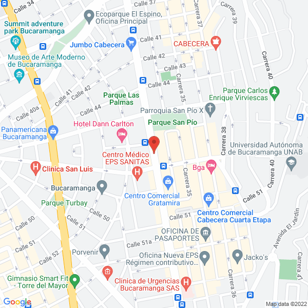Map of Coomunidades Cta